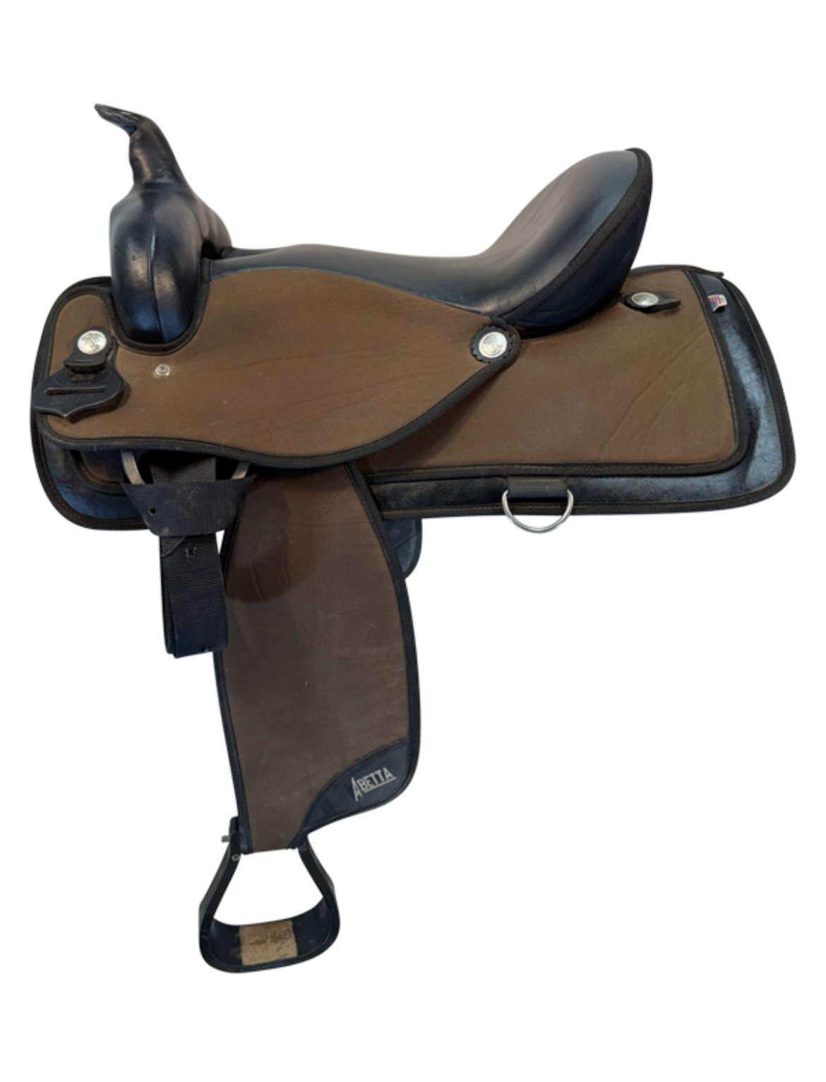17 Inch Used Abetta Cordura Trail Saddle Wide Tree 20516