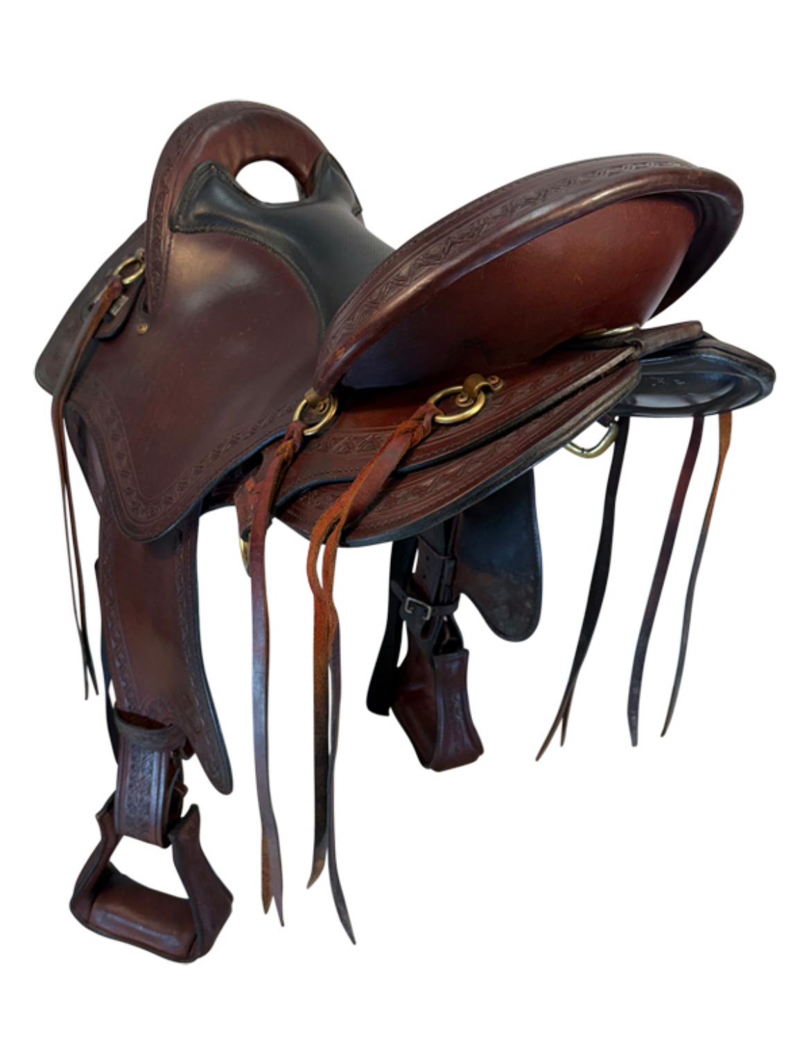17 Inch Used Big Horn Endurance Saddle Medium Tree 809 - Image 2