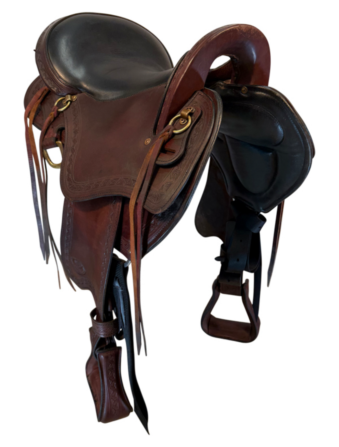 17 Inch Used Big Horn Endurance Saddle Medium Tree 809 - Image 3