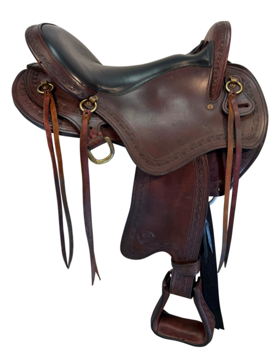 17 Inch Used Big Horn Endurance Saddle Medium Tree 809 - Image 5