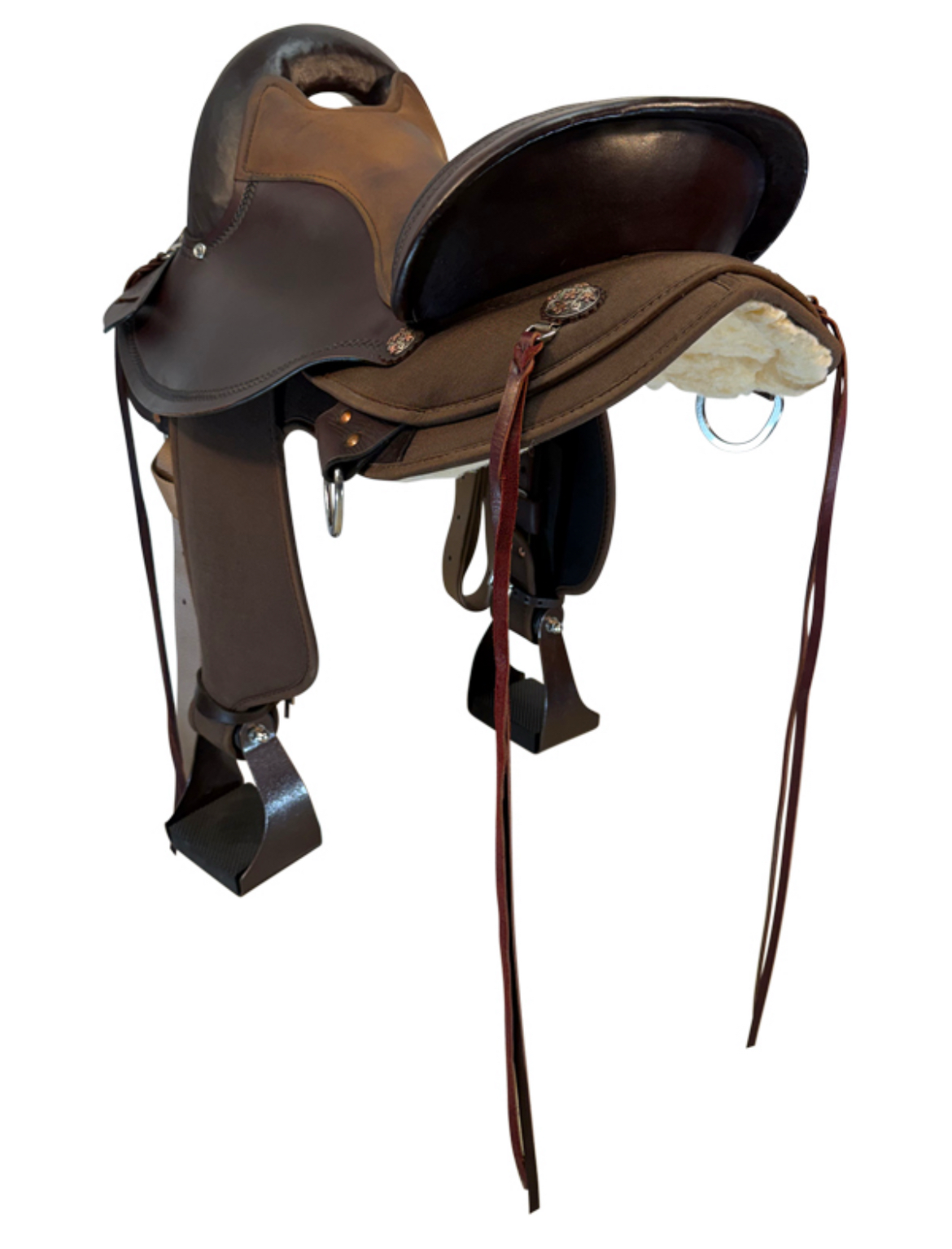 17 Inch Used Circle Y Cordura Endurance Saddle Wide Flex Tree JL03 - Image 5