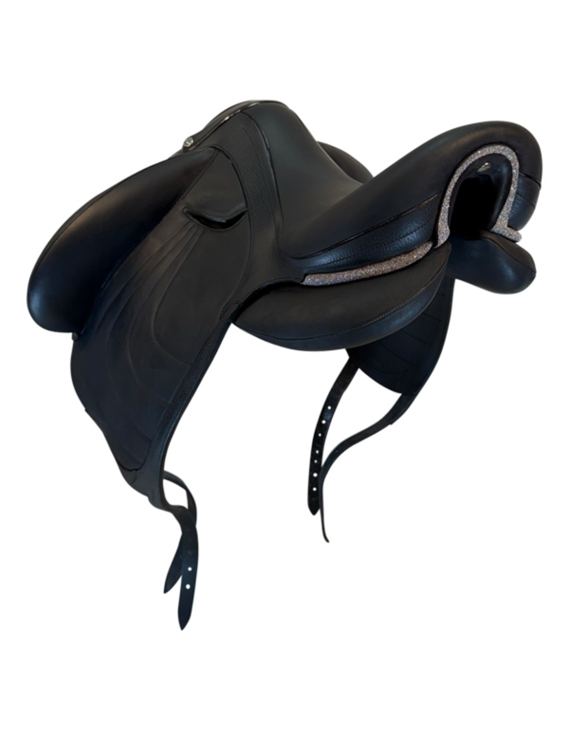 17.5Inch Used Devoucoux Dressage Saddle Medium Tree Mikala Harmonie - Image 2