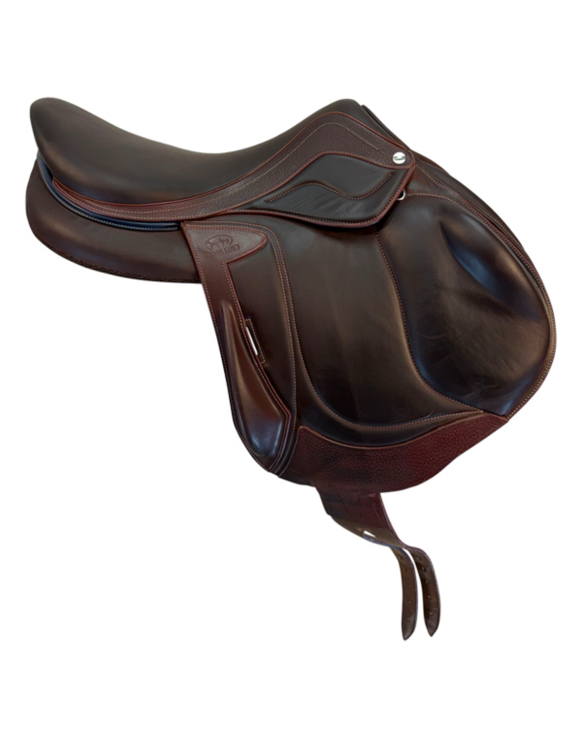 18 Inch Used Devoucoux Close Contact Saddle Medium Tree Chirberta Lab - Image 2