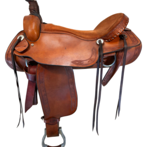 20 Inch Used Dakota Roping Saddle 210c Wide Tree