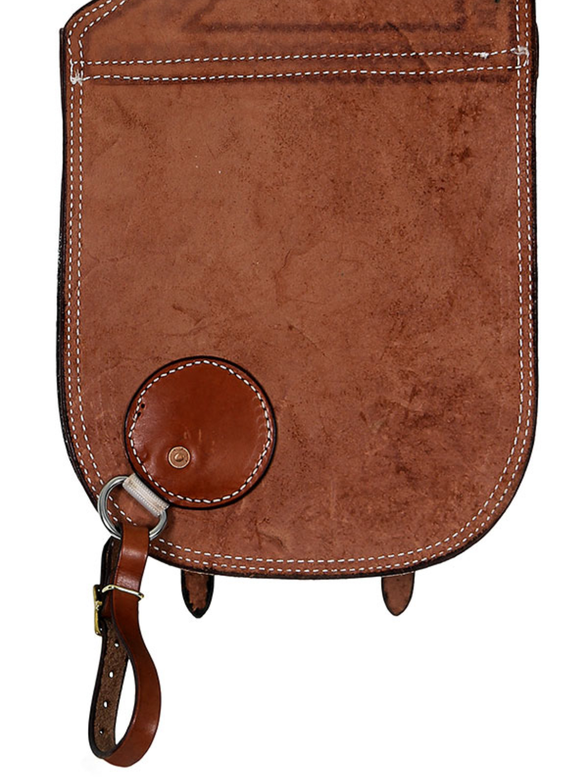 Billy Cook Waffle Border Tooled Leather Saddle Bag 15-2733 - Image 2