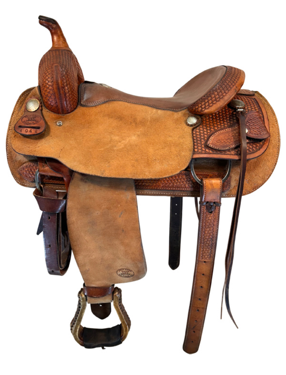16 Inch Used Billy Cook Cutting Saddle 4042 Wide Tree