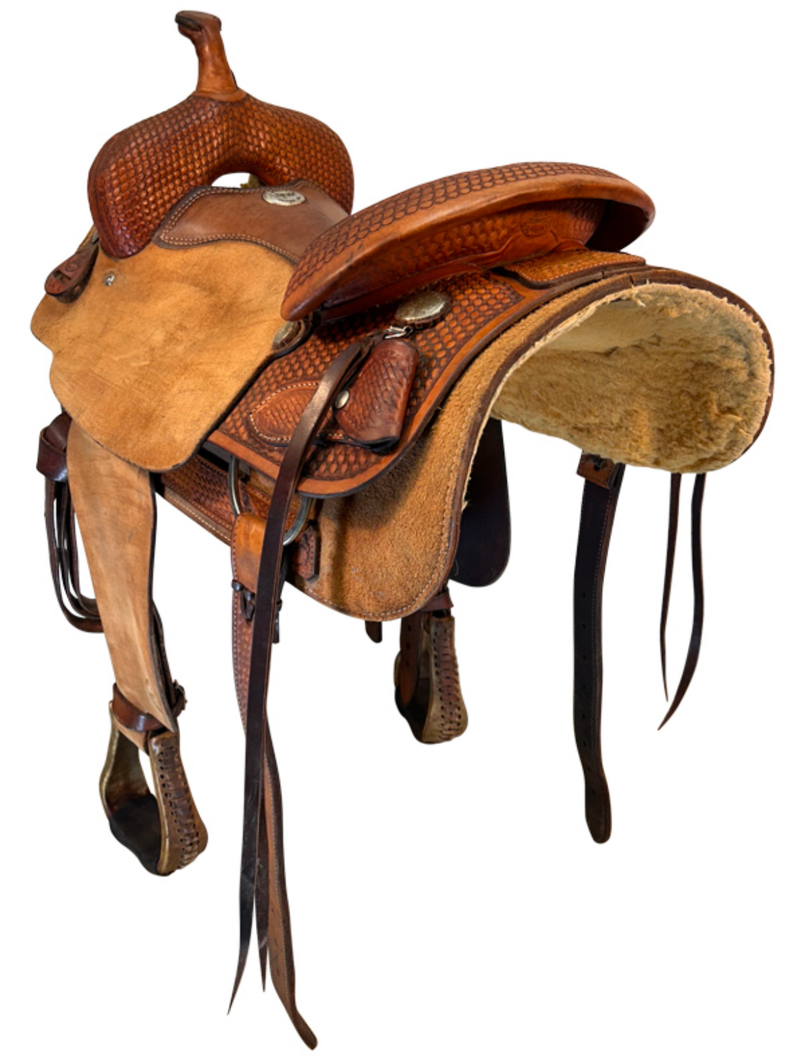 16 Inch Used Billy Cook Cutting Saddle 4042 Wide Tree - Image 2