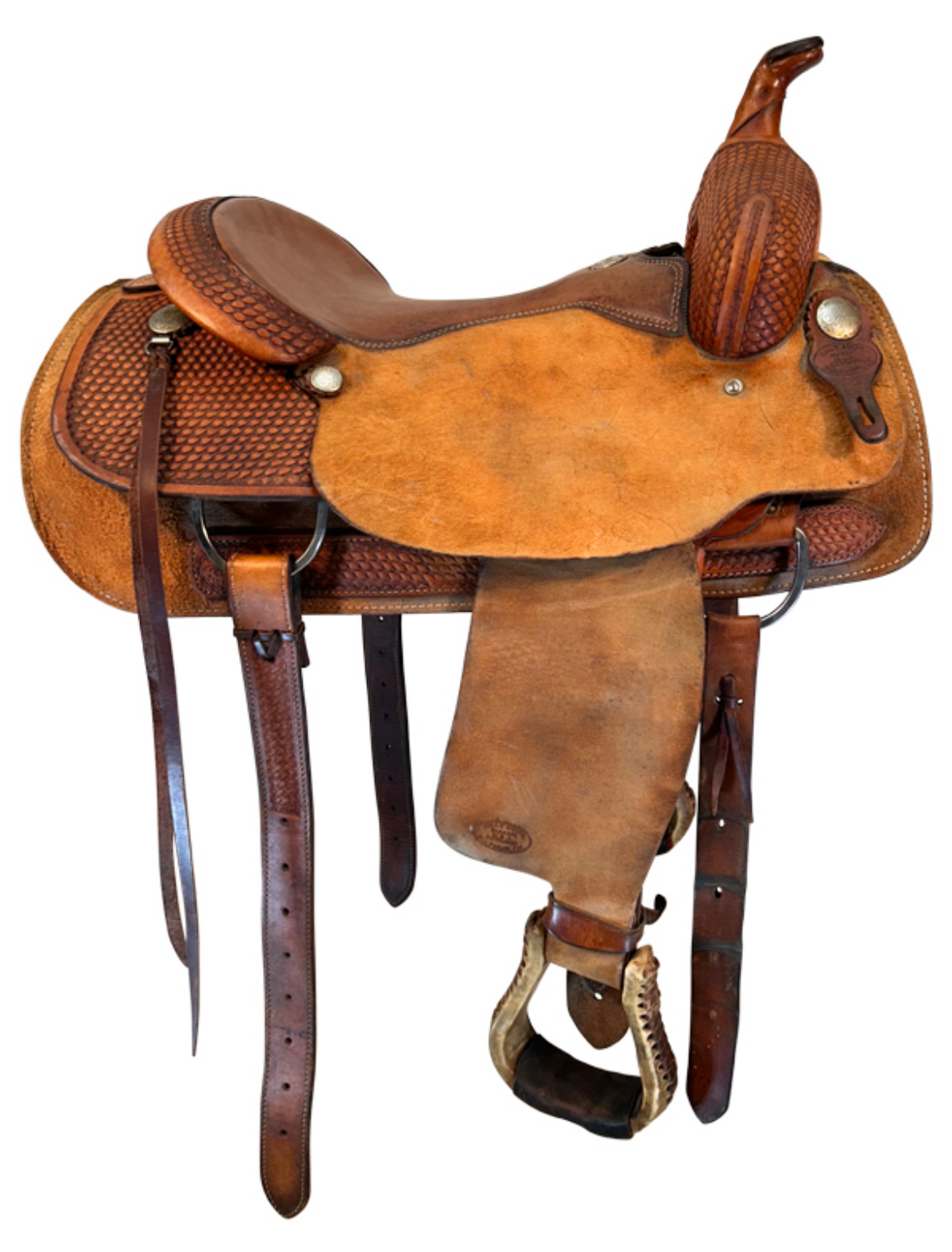 16 Inch Used Billy Cook Cutting Saddle 4042 Wide Tree - Image 5
