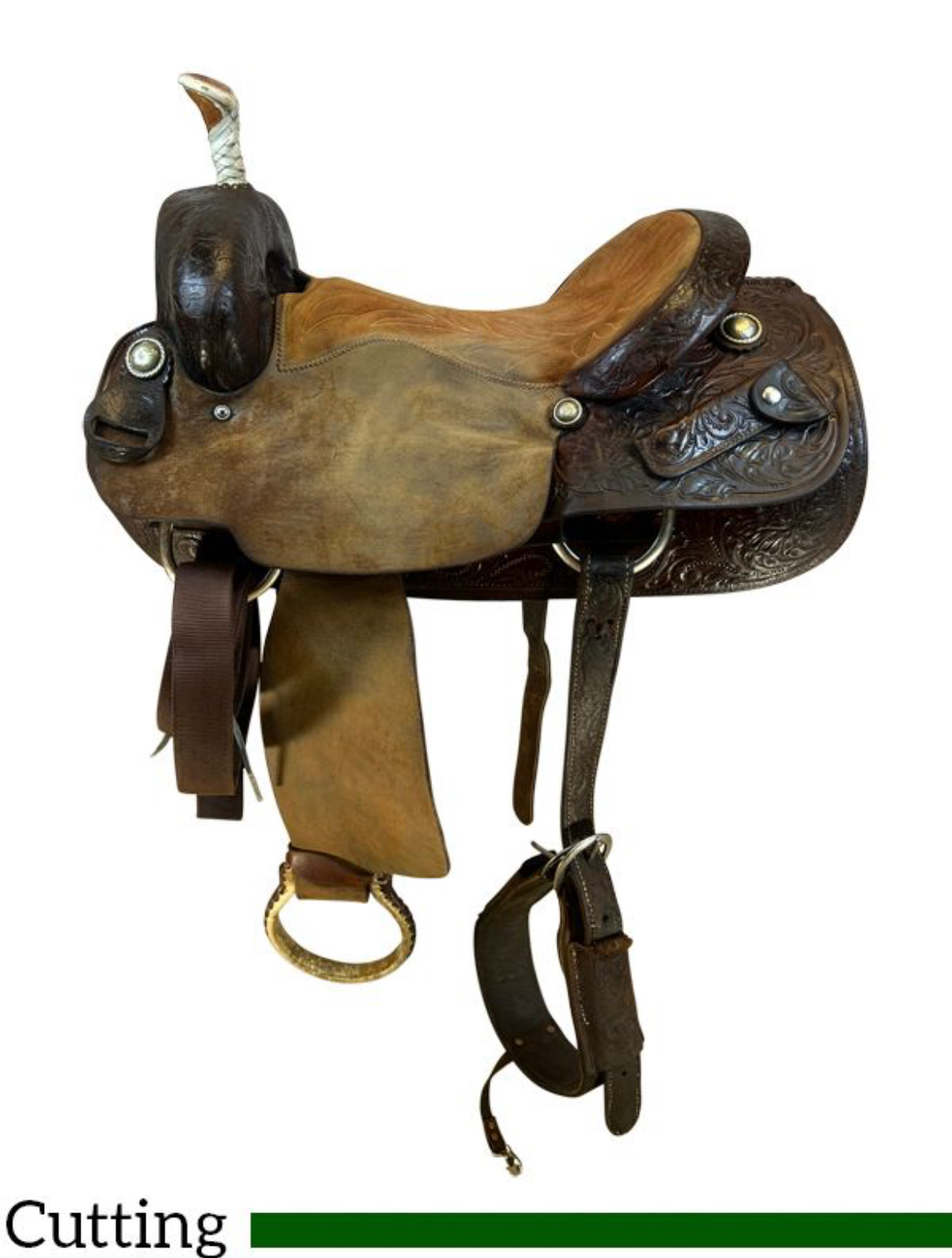 16 Inch Used Billy Cook Cutting Saddle 790