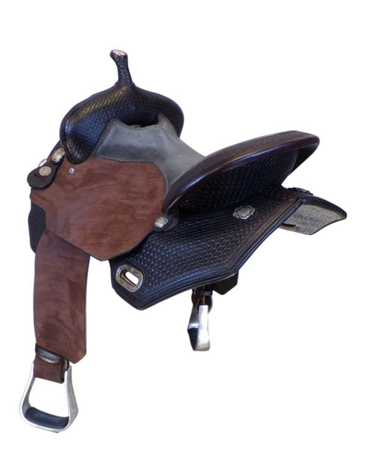 16 Inch Used Circle Y Sarah Rose Prairie Rose Barrel Saddle 1401 Wide Tree - Image 3