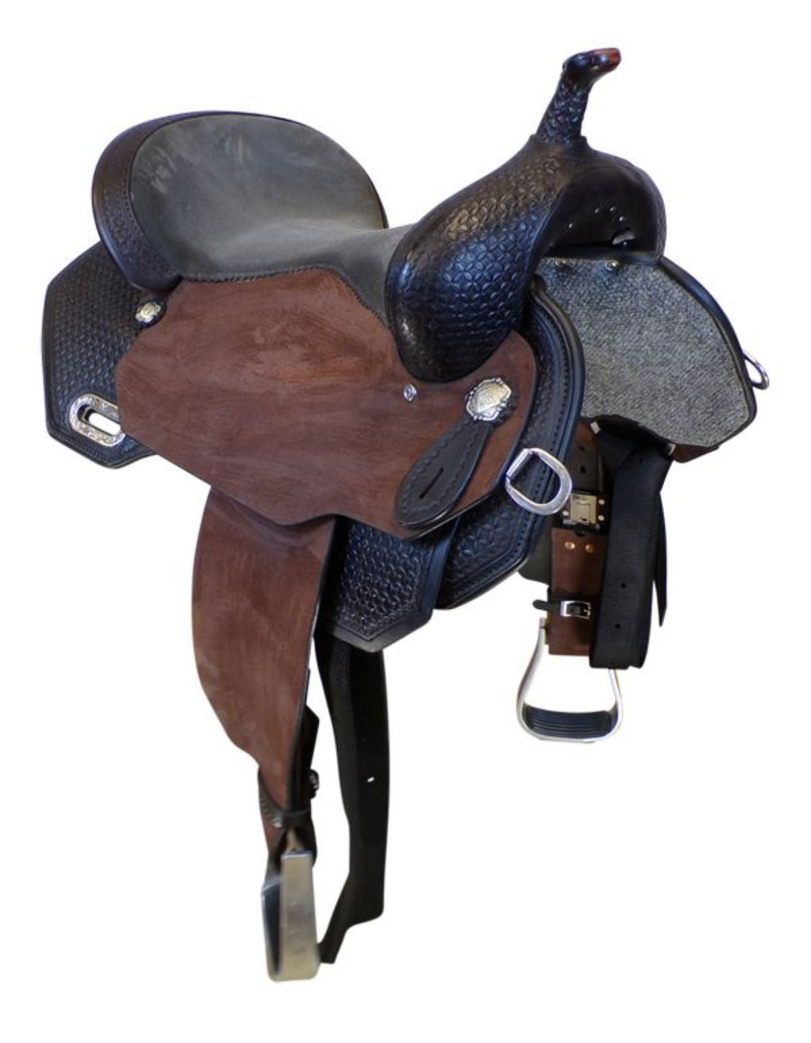 16 Inch Used Circle Y Sarah Rose Prairie Rose Barrel Saddle 1401 Wide Tree - Image 4