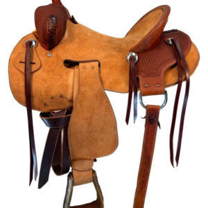 16 Inch Used J Stead Ranch Saddle Wide Tree