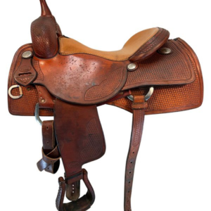 16.5Inch Used Bobs Custom Cutting Saddle
