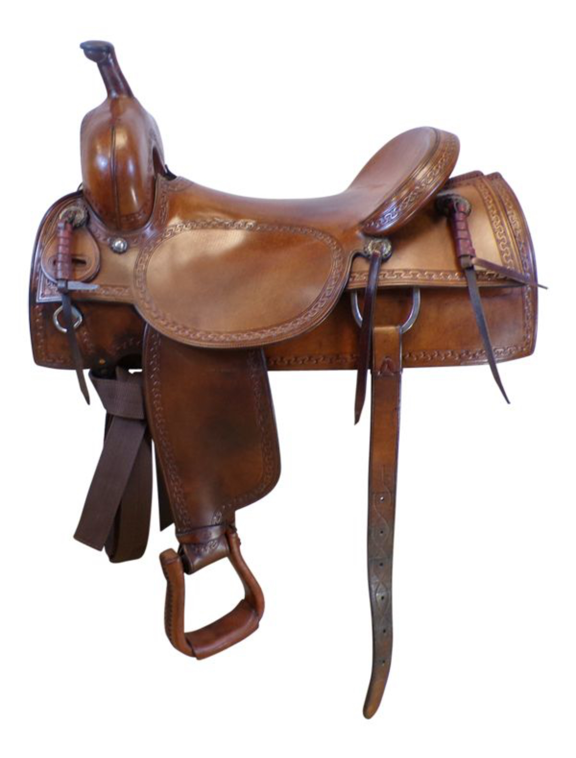 17 Inch Used Ricotti Saddle Co. Cutting Saddle Wide Tree