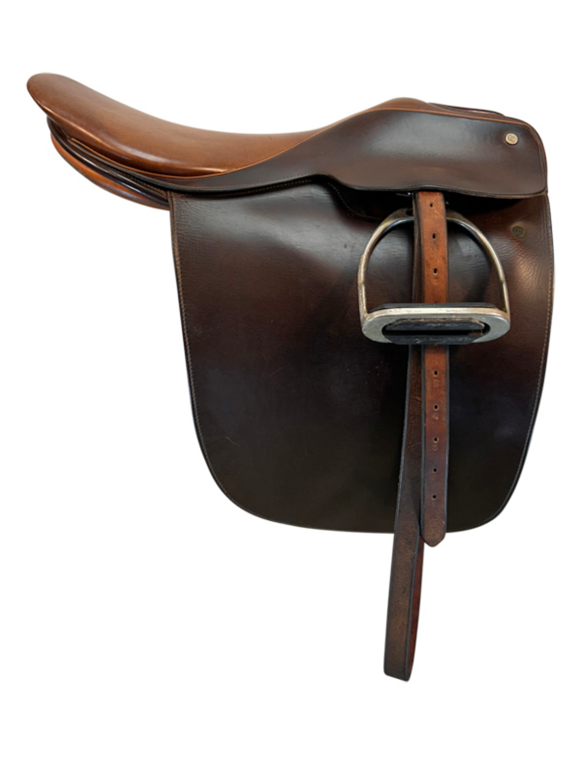 20 Inch Used Corinthian by Crosby Flat Seat Saddle 302 - Image 3